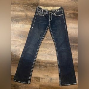 L.A. IDOL CLASSIC DARK WASH — SIZE 7